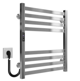 Электрический полотенцесушитель Deffi Magnus П8 600х600 левое подключение JD04 хром A.MA.60.60.8.E.C.L.2