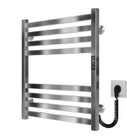 Електрична сушарка для рушників Deffi Magnus П8 600х600 праве підключення JD04 хром A.MA.60.60.8.E.C.R.2