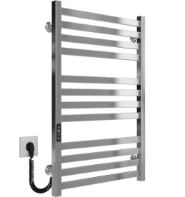 Электрический полотенцесушитель Deffi Magnus П12 600х800 левое подключение JD04 хром A.MA.80.60.12.E.C.L.2