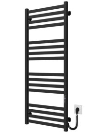 Электрический полотенцесушитель Deffi Magnus П16 600х1200 правое подключение JD04 черный A.MA.120.60.16.E.B.R.2
