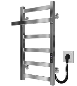 Электрический полотенцесушитель Deffi Nicolе П6 300х600 правое подключение JD04 хром A.NI.60.30.6.E.C.R.2