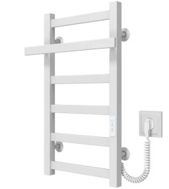 Електрична сушарка для рушників Deffi Nicolе П6 300х600 праве підключення WD04 білий A.NI.60.30.6.E.W.R.4