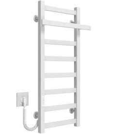 Электрический полотенцесушитель Deffi Nicolе П8 300х800 левое подключение WD04 белый A.NI.80.30.8.E.W.L.4