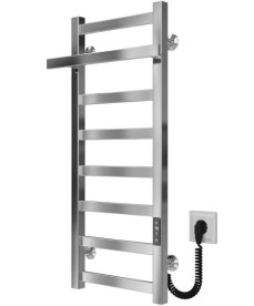 Електрична сушарка для рушників Deffi Nicole П8 300х800 праве підключення JD04 хром A.NI.80.30.8.E.C.R.2