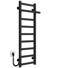 Электрический полотенцесушитель Deffi Nicolе П9 300х1000 левое подключение JD04 черный A.NI.100.30.9.E.B.L.2