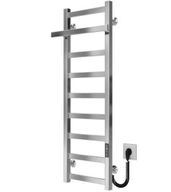 Электрический полотенцесушитель Deffi Nicolе П9 300х1000 правое подключение JD04 хром A.NI.100.30.9.E.C.R.2