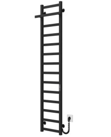 Электрический полотенцесушитель Deffi Nicolе П14 300х1600 правое подключение JD04 черный A.NI.160.30.14.E.B.R.2