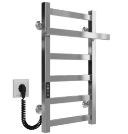 Електрична сушарка для рушників Deffi Nicolе П6 400х600 ліве підключення JD04 хром A.NI.60.40.6.E.C.L.2