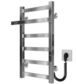 Электрический полотенцесушитель Deffi Nicolе П6 400х600 правое подключение JD04 хром A.NI.60.40.6.E.C.R.2