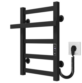 Электрический полотенцесушитель Deffi Nicolе П5 400х500 правое подключение JD04 черный A.NI.50.40.5.E.B.R.2