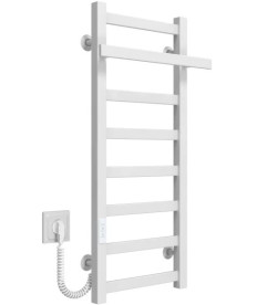 Електрична сушарка для рушників Deffi Nicole П8 400х800 ліве підключення WD04 білий A.NI.80.40.8.E.W.L.4