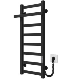 Электрический полотенцесушитель Deffi Nicolе П8 400х800 правое подключение JD04 черный A.NI.80.40.8.E.B.R.2