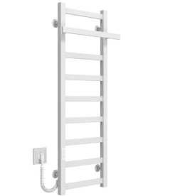 Электрический полотенцесушитель Deffi Nicolе П9 400х1000 левое подключение WD04 белый A.NI.100.40.9.E.W.L.4