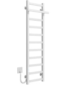 Електрична сушарка для рушників Deffi Nicole П11 400х1200 ліве підключення WD04 білий A.NI.120.40.11.E.W.L.4