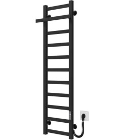 Электрический полотенцесушитель Deffi Nicolе П11 400х1200 правое подключение JD04 черный A.NI.120.40.11.E.B.R.2
