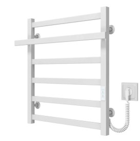 Электрический полотенцесушитель Deffi Nicolе П6 500х600 правое подключение WD04 белый A.NI.60.50.6.E.W.R.4