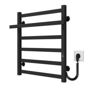 Электрический полотенцесушитель Deffi Nicolе П6 500х600 правое подключение JD04 черный A.NI.60.50.6.E.B.R.2