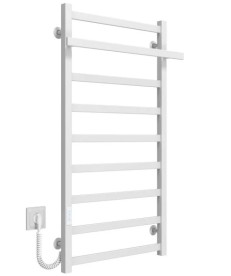 Электрический полотенцесушитель Deffi Nicolе П9 500х1000 левое подключение WD04 белый A.NI.100.50.9.E.W.L.4
