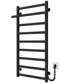 Электрический полотенцесушитель Deffi Nicolе П9 500х1000 правое подключение JD04 черный A.NI.100.50.9.E.B.R.2