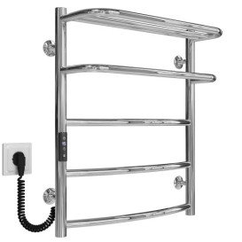 Электрический полотенцесушитель Deffi Отель П5 400х600 левое подключение JD03 хром C.OD.60.40.5.E.C.L.1
