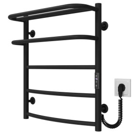 Електрична сушарка для рушників Deffi Готель П5 400х600 праве підключення JD03 чорний C.OD.60.40.5.E.B.R.1