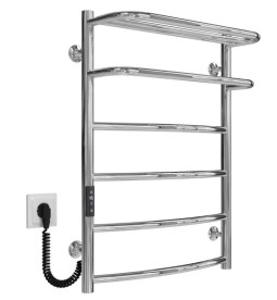 Електрична сушарка для рушників Deffi Готель П6 400х700 ліве підключення JD03 хром C.OD.70.40.6.E.C.L.1