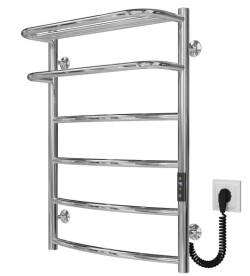 Електрична сушарка для рушників Deffi Готель П6 400х700 праве підключення JD03 хром C.OD.70.40.6.E.C.R.1