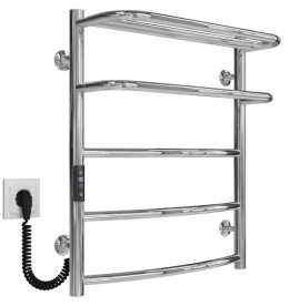 Електрична сушарка для рушників Deffi Готель П5 500х600 ліве підключення JD03 хром C.OD.60.50.5.E.C.L.1