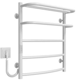 Электрический полотенцесушитель Deffi Отель П5 500х600 левое подключение WD03 белый C.OD.60.50.5.E.W.L.3