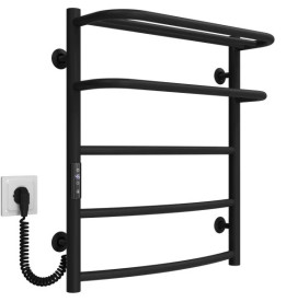 Електрична сушарка для рушників Deffi Готель П5 500х600 ліве підключення JD03 чорний C.OD.60.50.5.E.B.L.1