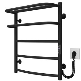 Электрический полотенцесушитель Deffi Отель П5 500х600 правое подключение JD03 черный C.OD.60.50.5.E.B.R.1