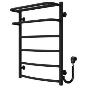 Електрична сушарка для рушників Deffi Готель П6 500х700 праве підключення чорний C.OD.70.50.6.E.B.R.5