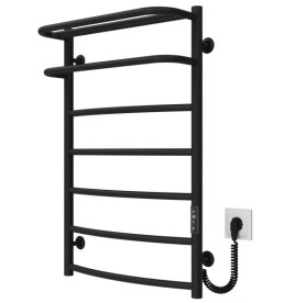 Електрична сушарка для рушників Deffi Готель П7 500х800 праве підключення JD03 чорний C.OD.80.50.7.E.B.R.1