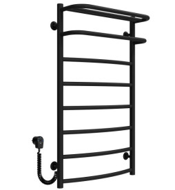 Електрична сушарка для рушників Deffi Готель П8 500х900 ліве чорне підключення C.OD.90.50.8.E.B.L.5