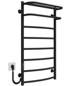 Электрический полотенцесушитель Deffi Отель П8 500х900 левое подключение JD03 черный C.OD.90.50.8.E.B.L.1