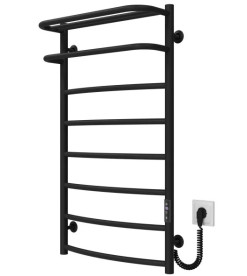 Електрична сушарка для рушників Deffi Готель П8 500х900 праве підключення JD03 чорний C.OD.90.50.8.E.B.R.1