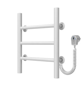 Електрична сушарка для рушників Deffi Оріон П3 200х400 правильне підключення білий C.OR.40.20.3.E.W.R.5