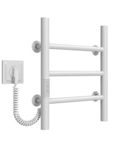 Электрический полотенцесушитель Deffi Орион П3 200х400 левое подключение WD03 белый C.OR.40.20.3.E.W.L.3