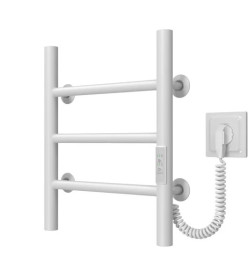 Электрический полотенцесушитель Deffi Орион П3 200х400 правое подключение WD03 белый C.OR.40.20.3.E.W.R.3