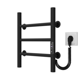 Електрична сушарка для рушників Deffi Оріон П3 200х400 праве підключення JD03 чорний C.OR.40.20.3.E.B.R.1