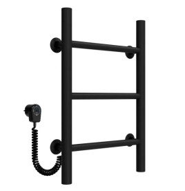 Електрична сушарка для рушників Deffi Оріон П3 200х500 ліве підключення чорний C.OR.50.20.3.E.B.L.5