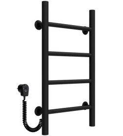 Электрический полотенцесушитель Deffi Орион П4 200х600 левое подключение черный C.OR.60.20.4.E.B.L.5