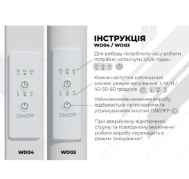 Електрична сушарка для рушників Deffi Оріон П4 200х600 ліве підключення WD03 білий C.OR.60.20.4.E.W.L.3