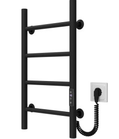 Электрический полотенцесушитель Deffi Орион П4 200х600 правое подключение JD03 черный C.OR.60.20.4.E.B.R.1