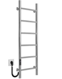 Електрична сушарка для рушників Deffi Оріон П6 200х1000 ліве підключення JD03 хром C.OR.100.20.6.E.C.L.1