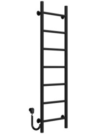 Електрична сушарка для рушників Deffi Оріон П7 200х1200 ліве підключення чорний C.OR.120.20.7.E.B.L.5