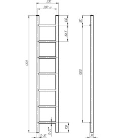 Електрична сушарка для рушників Deffi Оріон П7 200х1200 ліве підключення JD03 хром C.OR.120.20.7.E.C.L.1
