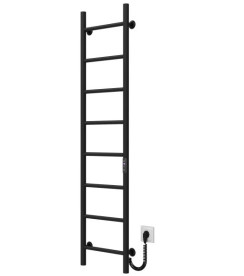 Електрична сушарка для рушників Deffi Оріон П8 200х1400 праве підключення JD03 чорний C.OR.140.20.8.E.B.R.1