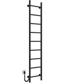 Электрический полотенцесушитель Deffi Орион П9 200х1600 левое подключение JD03 черный C.OR.160.20.9.E.B.L.1