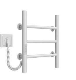 Електрична сушарка для рушників Deffi Оріон П3 300х400 ліве підключення WD03 білий C.OR.40.30.3.E.W.L.3